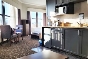 Hotel Carlton Plaza room in Victoria BC