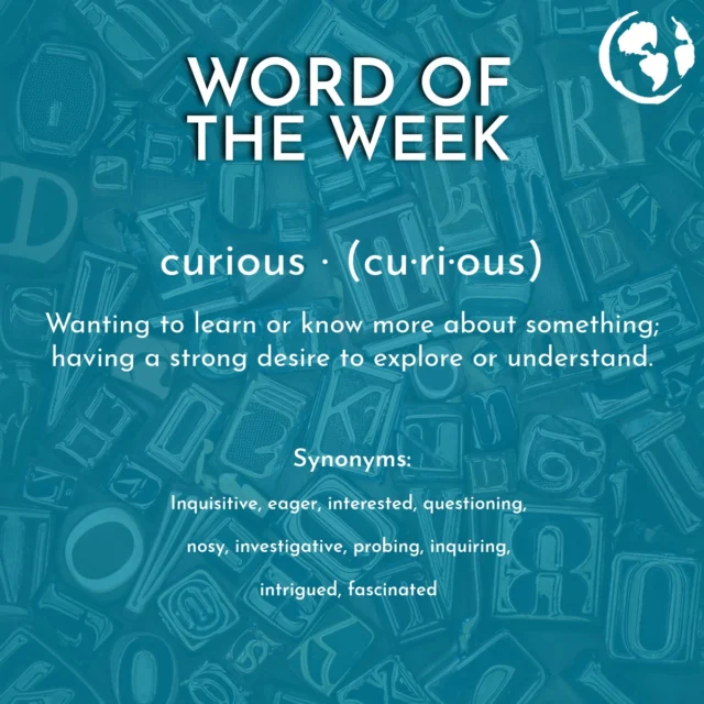 Being curious is one of the most powerful traits of a successful language learner! 🧠✨

When youa92;re curious, youa92;re eager to ask questions, explore new ideas, and push beyond your comfort zone.

 Whether youa92;re diving into a new word or learning about another culture, curiosity keeps your mind open and growing. 🌍📚

What are YOU curious about right now — in English or in life? Write your answer in English using the word curious or one of its synonyms! Let’s get learning together. 💬👇

———————————————————————————

#WordOfTheWeek #CuriousMinds #LearnEnglish #ESLVocabulary #StayCurious #SpeakEnglish #ESLChallenge #StudyEnglish #ESLGrammar #EnglishEveryDay #EnglishLearners #InquisitiveLearners #ExploreAndLearn #GlobalEnglish #LanguageGoals #ESLInspiration #VocabularyBuilder #EnglishWords #ESLclassroom #QuestionEverything #ESLFun #TalkEnglish #ImproveYourEnglish #FluentFuture #LanguageLearning #LoveToLearn #ESLjourney #ESLcommunity #EnglishIsFun #LearningTogether